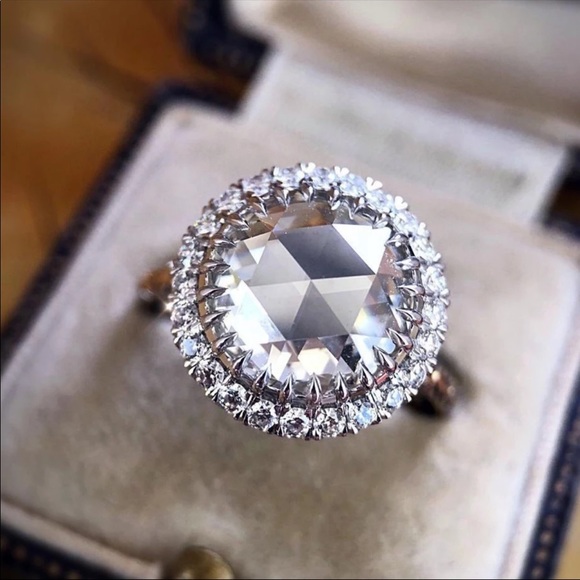 New Women’s 925 Silver Classic Round CZ Ring - Picture 3 of 6
